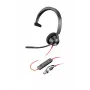 HP Poly Czarnywire 3310 Microsoft Teams Certified Headset +USB-C/A Adapter TAA