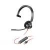 HP Poly Czarnywire 3310 Microsoft Teams Certified Headset +USB-C/A Adapter TAA