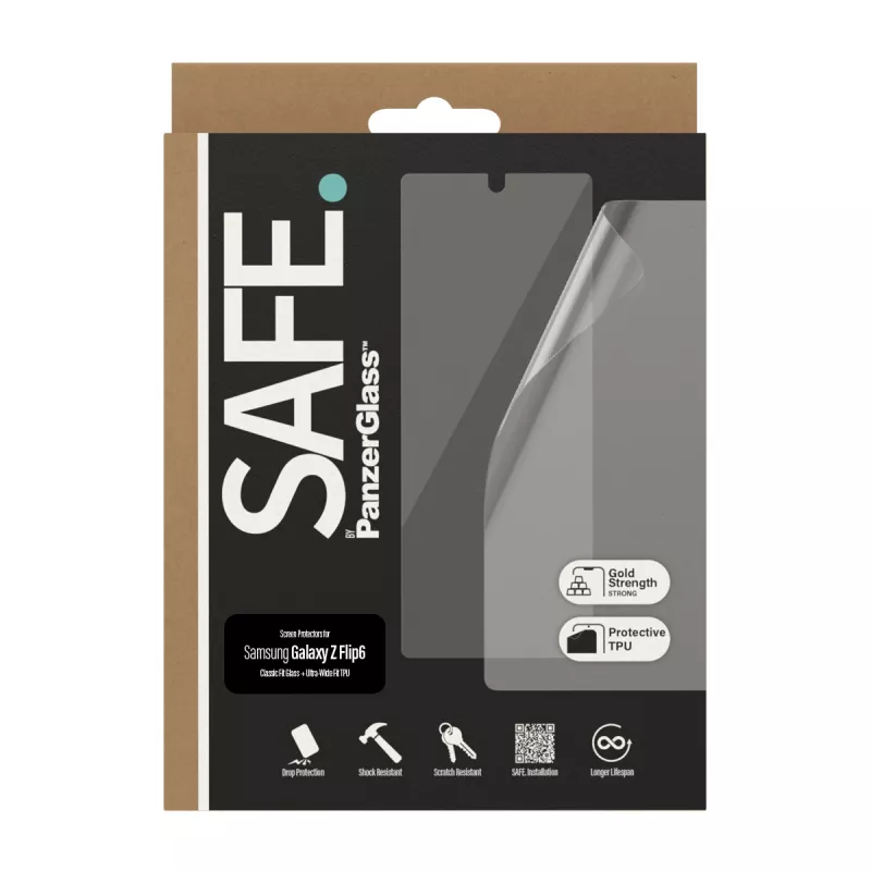 PanzerGlass SAFE. by ® Ochrona ekranu Samsung Galaxy Z Flip6 | Glass & Film