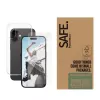Przezroczysty zestaw folii ochronnych PanzerGlass SAFE. by ® do iPhone 16 — szkło hartowane + PET + silikon, przezroczysty, 50 szt.