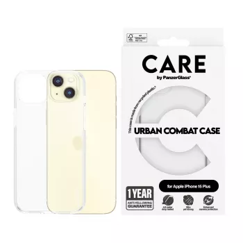 PanzerGlass CARE™ by ® Urban Combat etui Transparent iPhone 15 Plus
