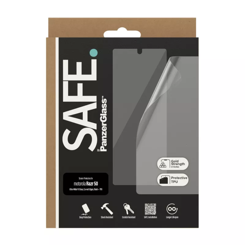 PanzerGlass SAFE. by ® Ochrona ekranu Motorola Razr 60 | Razr 50 | Szkło i folia