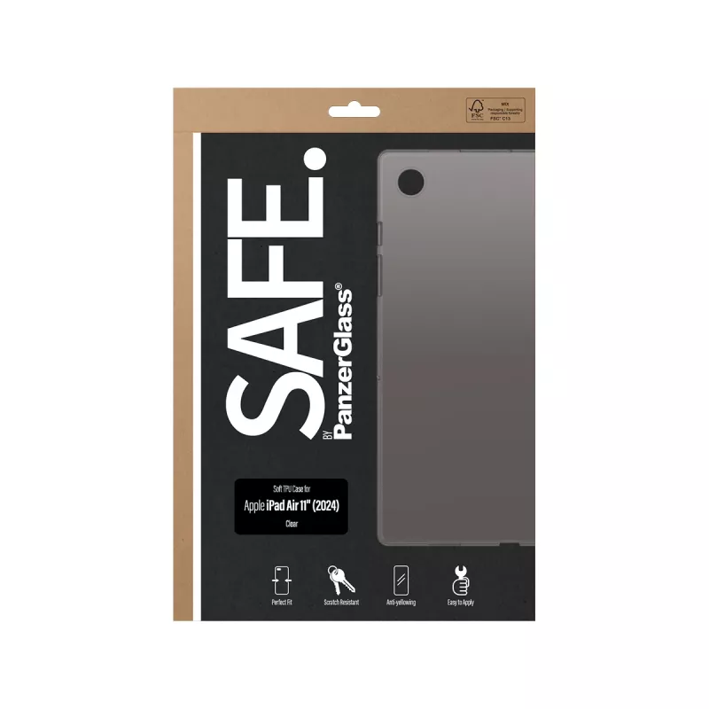 PanzerGlass SAFE. by ® Etui TPU Transparentne iPad Air 11'' (2024)