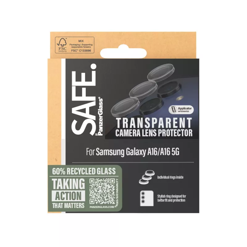 PanzerGlass SAFE. by ® Osłona obiektywu aparatu Transparentna Samsung Galaxy A16 4G | A16 5G
