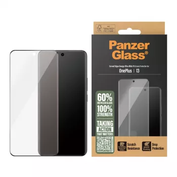 Szkło ochronne PanzerGlass OnePlus 13 Ultra-Wide Fit odporne na zarysowania i wstrząsy