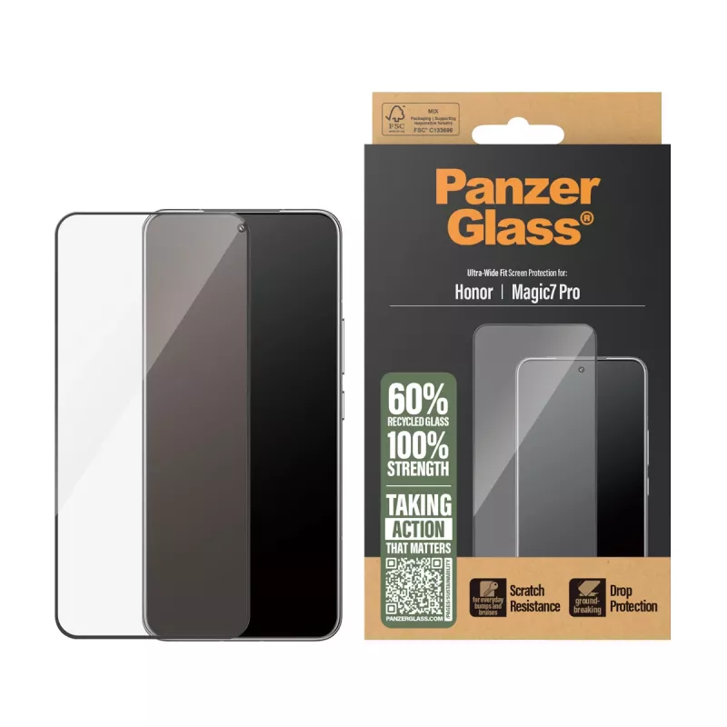 PanzerGlass ® Szkło ochronne Honor Magic7 Pro | Ultra-Wide Fit