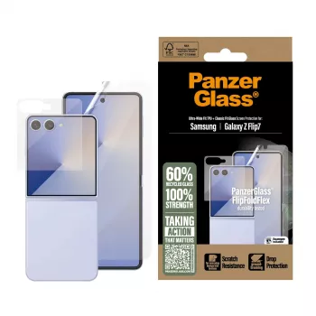 PanzerGlass Protective Set FlipFoldFlex 2-in-1 Classic Fit Glass + Ultra-Wide TPU Film dla Samsung