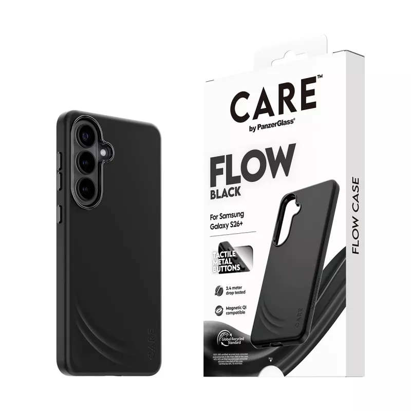 PanzerGlass CARE™ by ® Flow etui Czarny w. Qi Samsung Galaxy S26+
