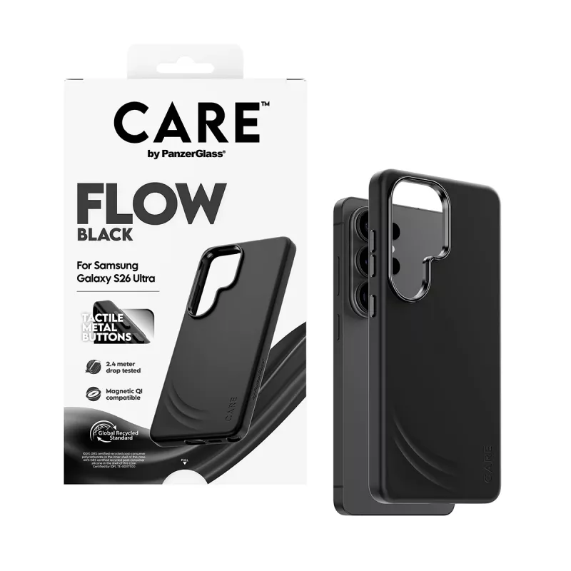 PanzerGlass CARE™ by ® Flow etui Czarny w. Qi Samsung Galaxy S26 Ultra