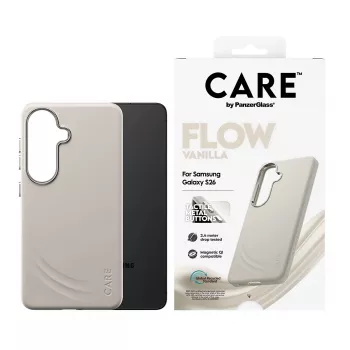 PanzerGlass CARE™ by ® Flow Case Vanilla z Qi Samsung Galaxy S26