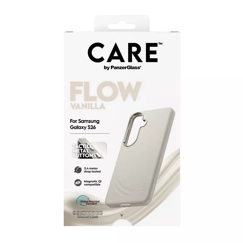 PanzerGlass CARE™ by ® Flow Case Vanilla z Qi Samsung Galaxy S26