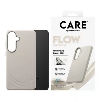 PanzerGlass CARE™ by ® Flow Case Vanilla w. Qi Samsung Galaxy S26+
