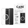 Ochronne etui na telefon PanzerGlass CARE Samba Transparent z białą wersją Qi do Samsung Galaxy S26