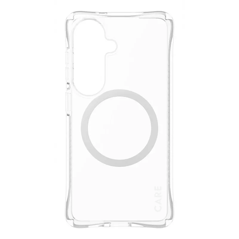 Ochronne etui na telefon PanzerGlass CARE Samba Transparent z białą wersją Qi do Samsung Galaxy S26