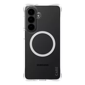 PanzerGlass CARE™ by ® Samba Case Przezroczysty z białym Qi do Samsung Galaxy S26+