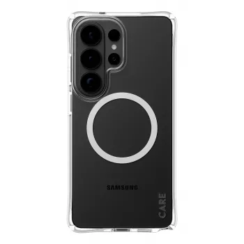 PanzerGlass CARE™ by ® Samba Etui Transparentne z Białym Qi Samsung Galaxy S26 Ultra