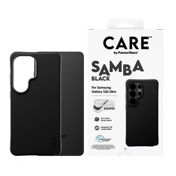 PanzerGlass CARE™ od ® etui Samba czarne z Qi Samsung Galaxy S26 Ultra