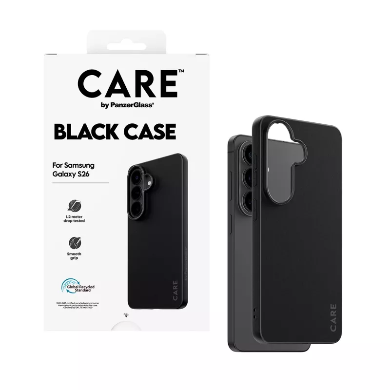 Ochronne etui TPU PanzerGlass CARE™ dla Samsung Galaxy S26 — czarne