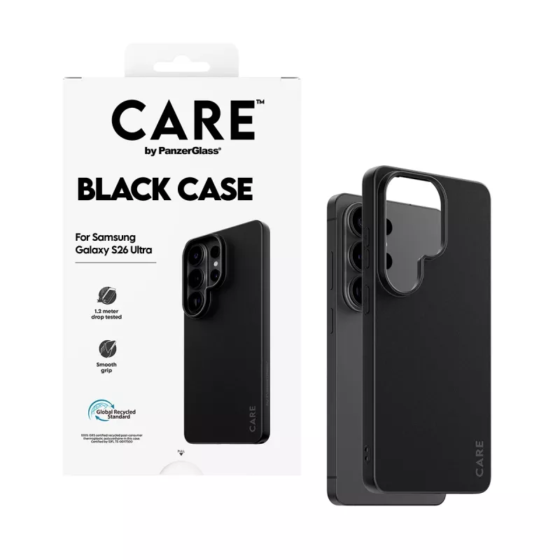 Etui TPU PanzerGlass CARE™ do Samsung Galaxy S26 Ultra — czarne