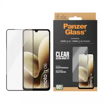 PanzerGlass® Szkło ochronne Motorola Moto G06 | Moto G06 POWER | Ultra-Wide Fit