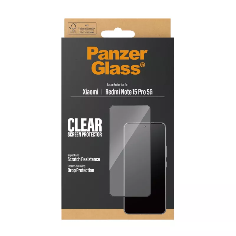 PanzerGlass ® folia ochronna Xiaomi Redmi Note 15 Pro 5G | Ultra-Wide Fit