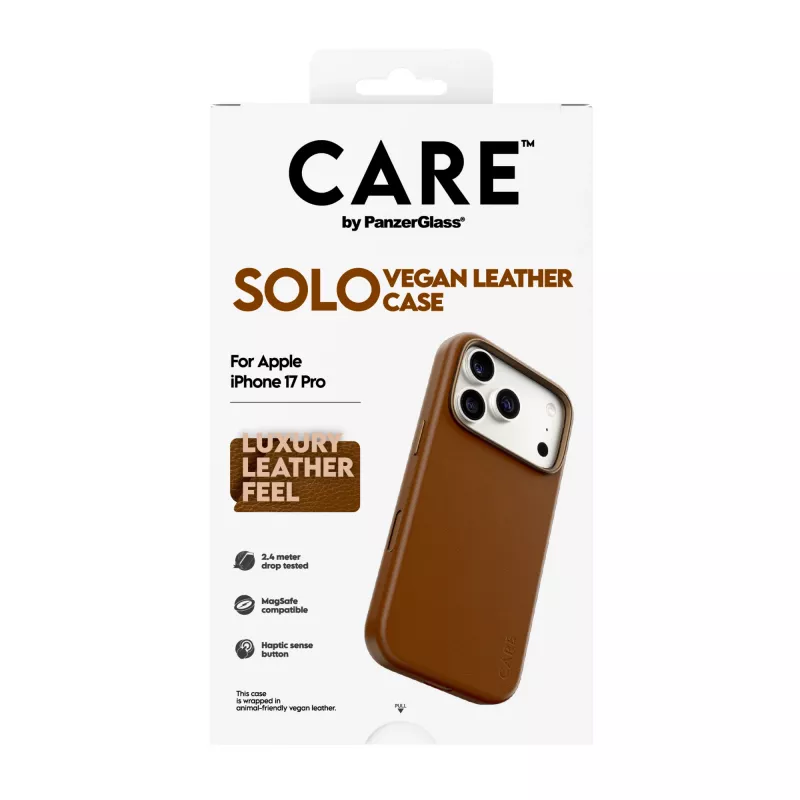 Etui PanzerGlass CARE Solo Case brązowe do Apple iPhone 17 Pro