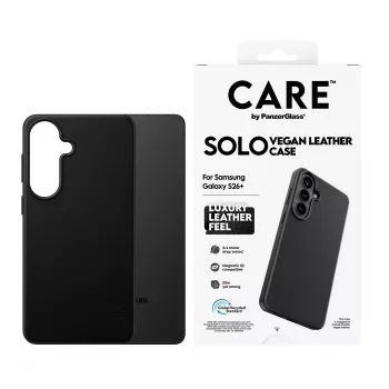 Telefoniczny pokrowiec PanzerGlass CARE Solo etui do Samsung Galaxy S26+ — Czarny, kompatybilny z Galaxy S26+