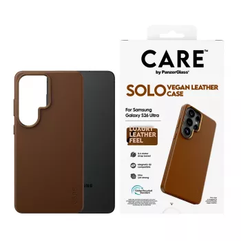 PanzerGlass CARE™ by ® Solo Case Brown w. Qi Samsung Galaxy S26 Ultra