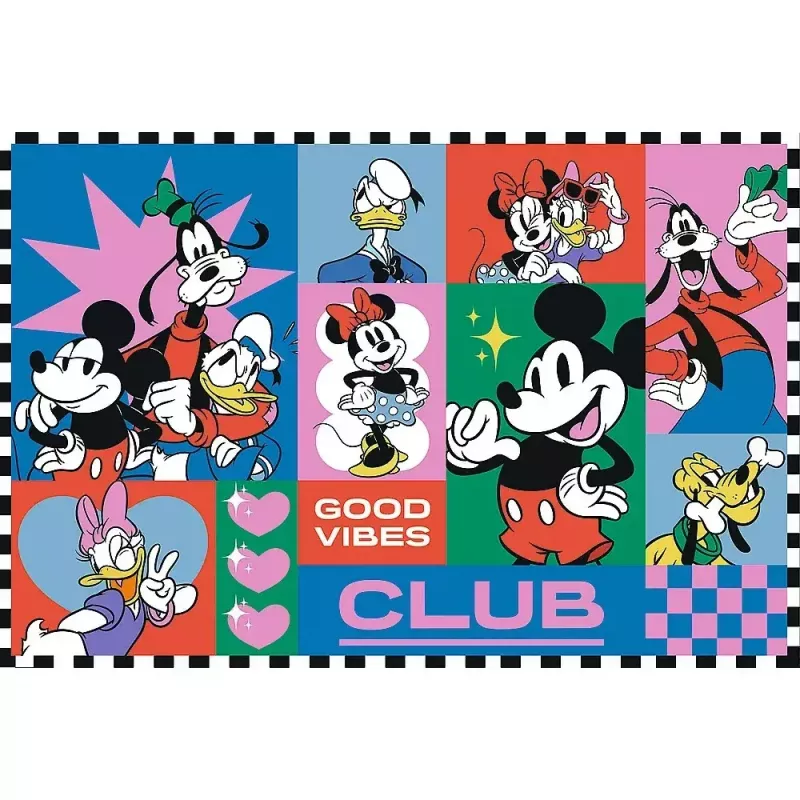 Puzzle TREFL 2x200 elementów „Czas z przyjaciółmi Miki Donald” — 2 puzzle, po 200 szt.