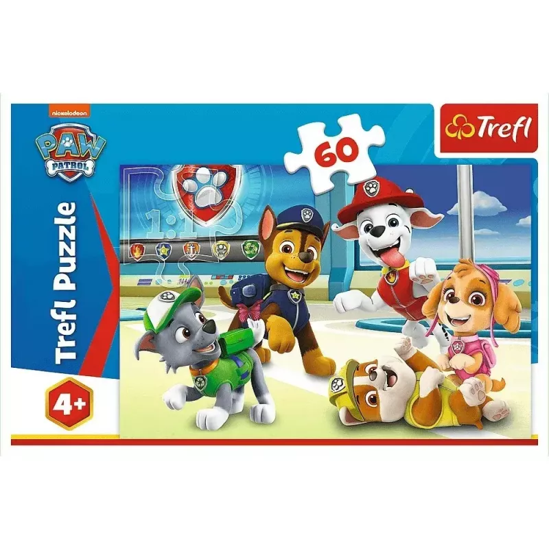 Puzzle TREFL Psi Patrol — 60 elementów, puzzle dla dzieci, kartonowe elementy