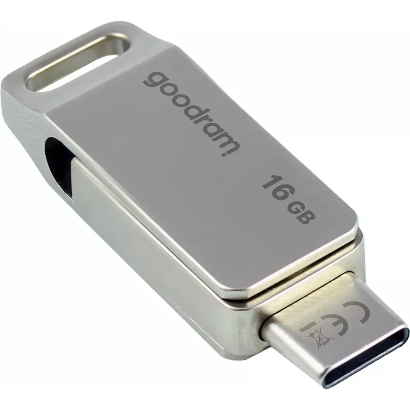 Goodram ODA3 pamięć USB 16 GB USB Type-A / USB Type-C 3.2 Gen 1 (3.1 Gen 1) srebrna