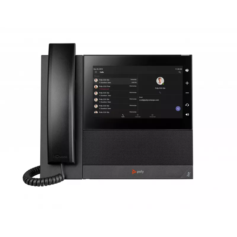 HP Poly CCX 600 Biznesowy telefon multimedialny dla Microsoft Teams z PoE