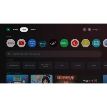 TORNADO 50UA3400X | 50” Bezramkowy telewizor 4K UHD Google TV z HDR10 i HLG