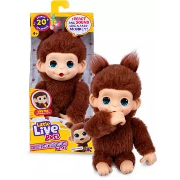 Moose Toys Little Live Pets My Baby Monkey 'Chikki Cherry', Chłopiec/Dziewczynka, 2 lat(a), Dźwiękowa