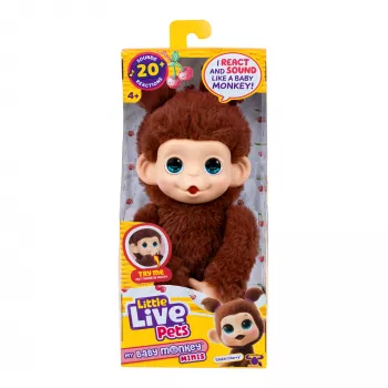 Moose Toys Little Live Pets My Baby Monkey 'Chikki Cherry', Chłopiec/Dziewczynka, 2 lat(a), Dźwiękowa