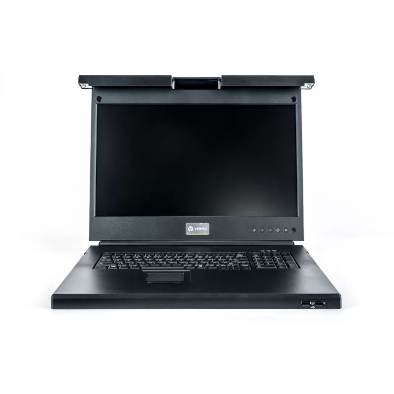 Vertiv Avocent LCD Local Rack Access Console, 8P KVM, 8 KABLI, USB KB-GER