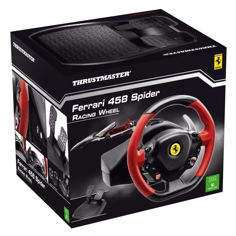 Thrustmaster Ferrari 458 Spider Czarny, czerwony USB Kierownica + Pedały Xbox One