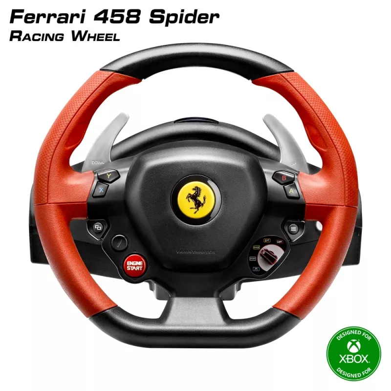 Thrustmaster Ferrari 458 Spider Czarny, czerwony USB Kierownica + Pedały Xbox One