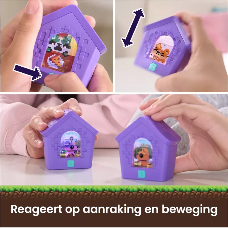 Bitzee, Interaktywny domek dla psa z 15 szczeniakami w środku, Pokój zabaw 3D, Reaguje na dotyk, Cyfrowe zwierzątko - zabawka dla dzieci, dla dziewczynek i chłopców w wieku od 5 lat