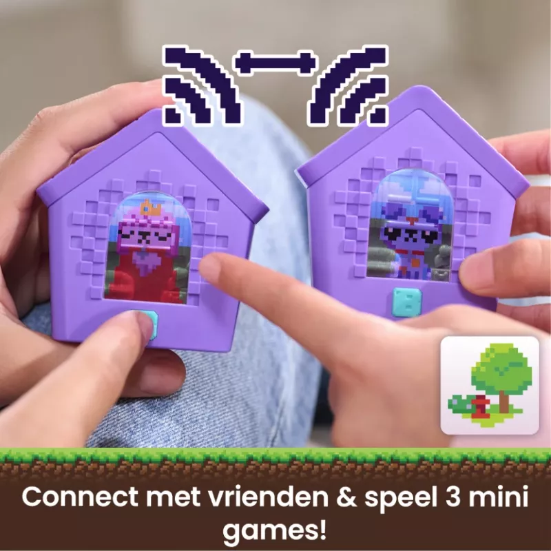 Bitzee, Interaktywny domek dla psa z 15 szczeniakami w środku, Pokój zabaw 3D, Reaguje na dotyk, Cyfrowe zwierzątko - zabawka dla dzieci, dla dziewczynek i chłopców w wieku od 5 lat