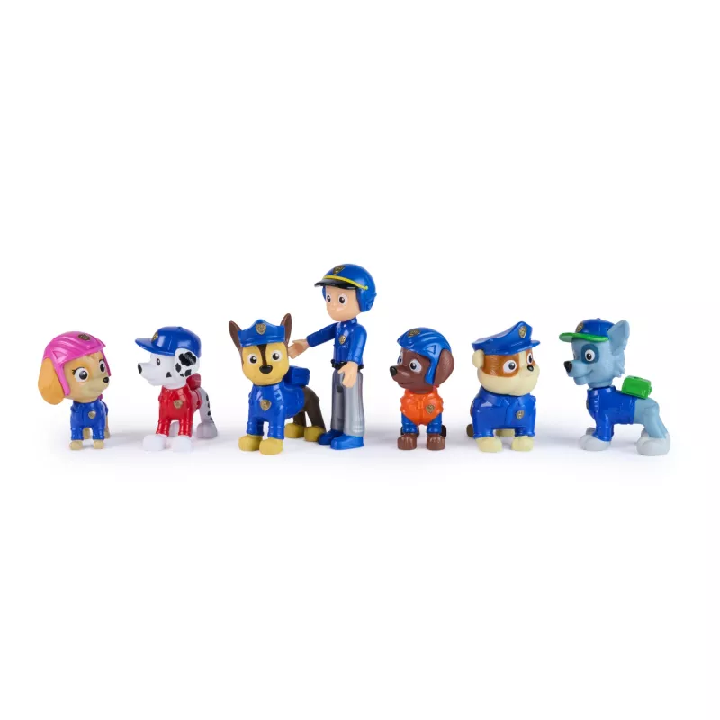 PAW Patrol Search & Rescue Team Pack z 7 Kolekcjonerskimi Figurkami Akcji, W tym Ryder i 6 Szczeniaków, Zabawki dla Chłopców i Dziewczynek od 3 lat