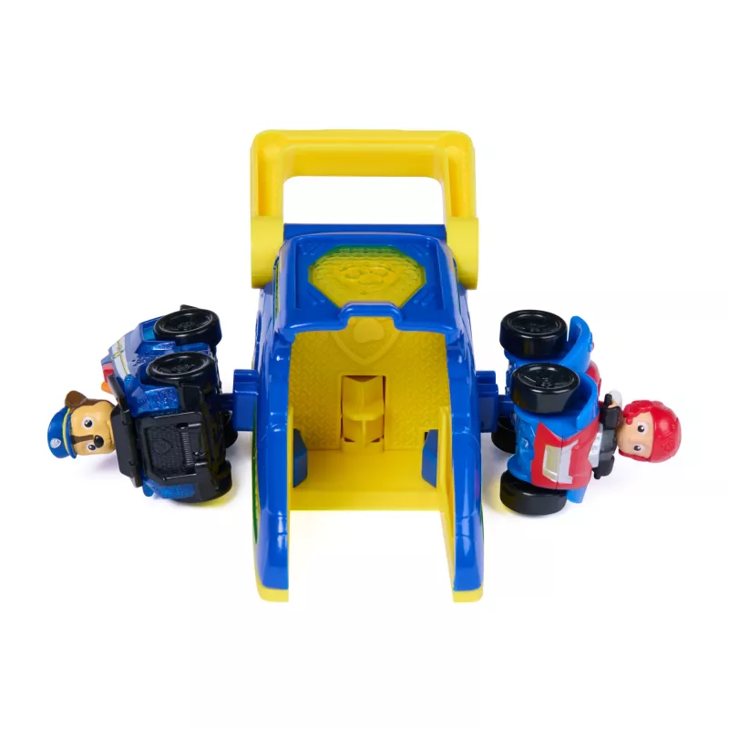 PAW Patrol Chase Pup Squad Launchers z pojazdem Rydera - zestaw 2, zabawki dla chłopców i dziewczynek od 3 lat