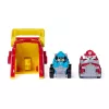 PAW Patrol Marshall Pup Squad Launchers z pojazdem Rex, zestaw 2 sztuk, zabawki dla chłopców i dziewczynek od 3 roku życia