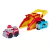 PAW Patrol Marshall Pup Squad Launchers z pojazdem Rex, zestaw 2 sztuk, zabawki dla chłopców i dziewczynek od 3 roku życia