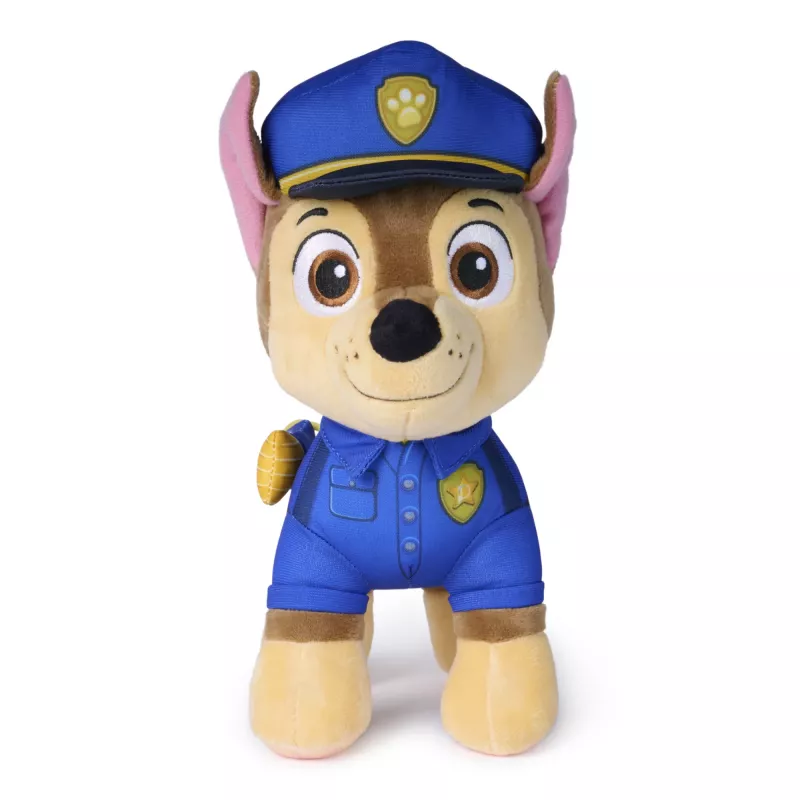 PAW Patrol : Chase Poszukiwawczo-Ratowniczy, pluszowa zabawka z latarką, zabawki przedszkolne, zabawki dla chłopców i dziewczynek, od 3 lat, 10”