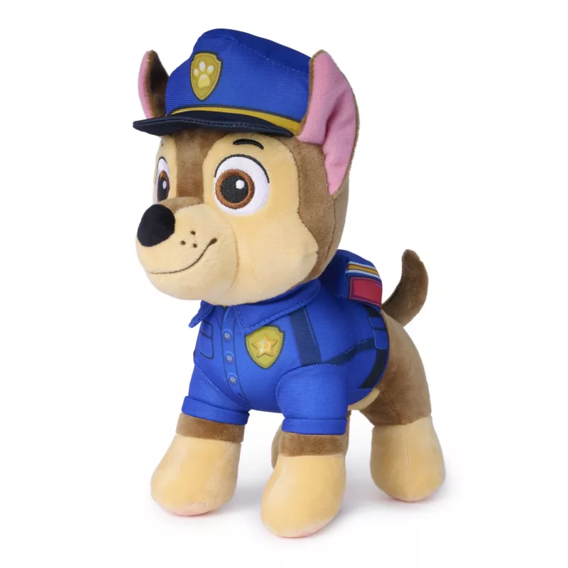 PAW Patrol : Chase Poszukiwawczo-Ratowniczy, pluszowa zabawka z latarką, zabawki przedszkolne, zabawki dla chłopców i dziewczynek, od 3 lat, 10”