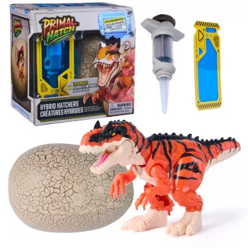 Primal Hatch Hybrid Hatchers Zabawkowy dinozaur i jajo, tajemnicze mini stworzenie dino, zabawki dla chłopców i dziewczynek w wieku od 5 lat, wzory mogą się różnić