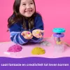 Kinetic Sand, Zestaw miksera do smoothie, dodatki do koszyczka wielkanocnego, zawiera 14 uncji formowalnego piasku, narzędzia i foremkę na loda, zabawkowa żywność