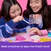 Kinetic Sand, Zestaw miksera do smoothie, dodatki do koszyczka wielkanocnego, zawiera 14 uncji formowalnego piasku, narzędzia i foremkę na loda, zabawkowa żywność