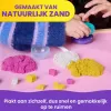 Kinetic Sand, Zestaw miksera do smoothie, dodatki do koszyczka wielkanocnego, zawiera 14 uncji formowalnego piasku, narzędzia i foremkę na loda, zabawkowa żywność